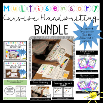 Preview of Cursive --Multi-sensory COMPLETE SET (Uppercase & Lowercase)