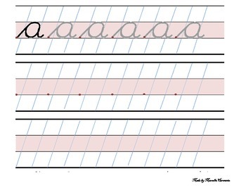 Preview of Cursive Lowercase
