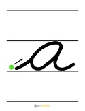 Lowercase Cursive Writing - Large letters