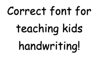 Preview of Lowercase Handwriting
