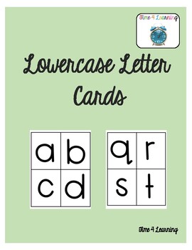 Preview of Lowercase Letter Cards