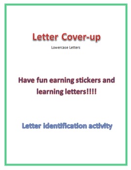 Preview of Lowercase Letter Coverup Game