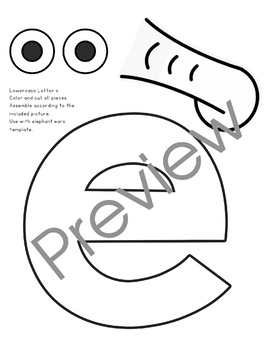 Free Printable Uppercase Letter E Template – Simple Mom Project