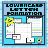 Lowercase Letter Formation Practice Sheets & Letter Format