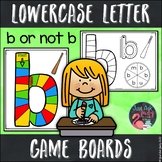 Lowercase Letter Recognition Game Boards