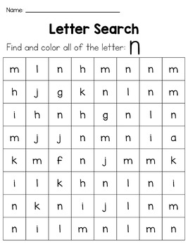 Lowercase Letter Searches by Primary Scribbles | TPT
