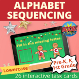 Lowercase Letter Sequencing Boom Cards Alphabet Sequence C