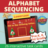 Lowercase Letter Sequencing Boom Cards Christmas Alphabet 