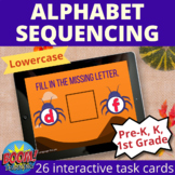Lowercase Letter Sequencing Halloween Boom Cards Alphabet 
