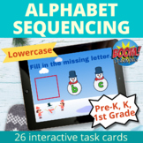 Lowercase Letter Sequencing Winter Alphabet Sequence Boom Cards