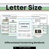 Lowercase Letter Size Handwriting WorkBook OT Graded Box D