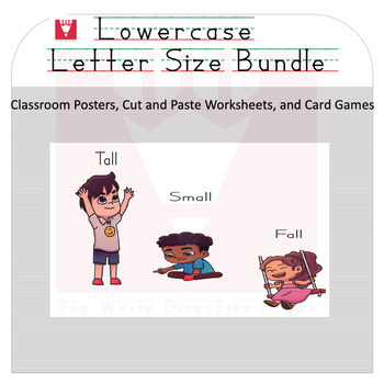 Preview of Lowercase Letter Size- Tall, Small, Fall, Bundle