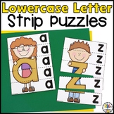 Lowercase Letter Recognition Strip Puzzles -Alphabet Ident