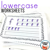 Lower Case Letter Formation Practice Sheets, Tracing & Han