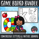 Lowercase Letters and Beginning Sounds Game Board Bundle