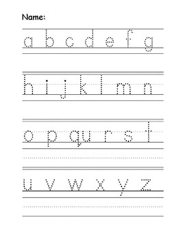 Lowercase Letter practice by More Than a Little Love Creations | TPT