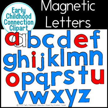 Preview of Lowercase Magnetic Alphabet Letters Clipart {Early Childhood Connection}