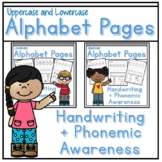 Lowercase & Uppercase Letter Writing & Tracing Worksheets,