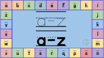 Preview of Lowercase a-z in 3 lines - Flashcards
