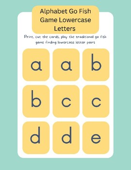 Alphabet Fishing Game -Uppercase and Lowercase Letters