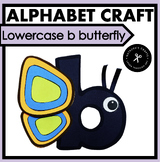 Alphabet Lowercase b Craft Butterfly