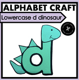 Lowercase d Craft for Dinosaur