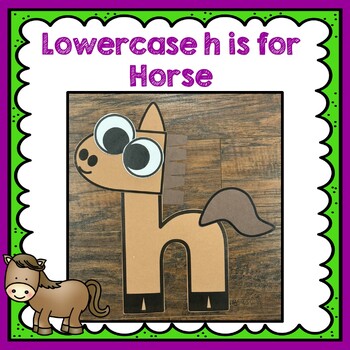 Lowercase h Letter Craft, Letter h Craft, h is for house by KinderBeez
