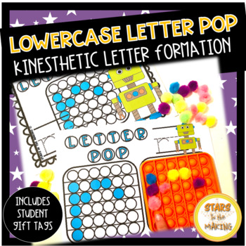 Preview of Lowercase kinesthetic Letter Formation POP Mats for Popping Toy