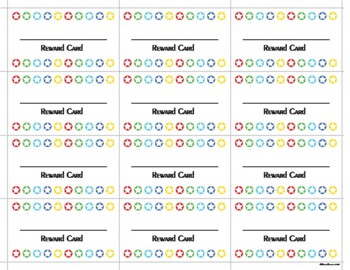 Preview of Loyalty Reward Punch Cards