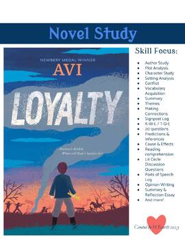 Preview of Loyalty by Avi Novel Study