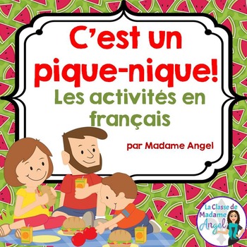 Preview of L'été:  Picnic Themed Activities for Summer in French