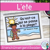 L'été:  French Summer Emergent Reader with Sentences in the Negative