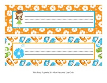 Luau Classroom Decor Desk Name Plates By Pink Posy Paperie Tpt