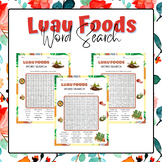 Luau Foods Word Search | Hawaiian Luau Games | End of The 
