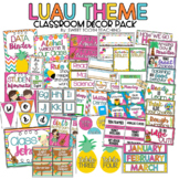 Luau Theme Classroom Decor Bundle | Colorful & Tropical