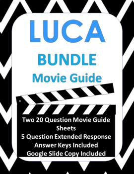 Preview of Luca (2021) Differentiated Movie Guide BUNDLE - Google Slide Copy Included