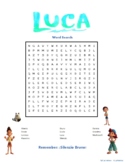 Luca Movie: Word Search