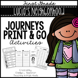 Lucia's Neighborhood Journeys First Grade Print and Go Activities