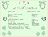 Luck Correspondences and Symbols