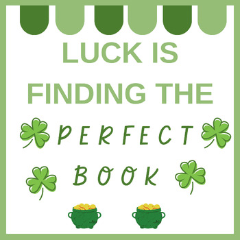 Preview of Luck is Finding the Perfect Book Bulletin Board