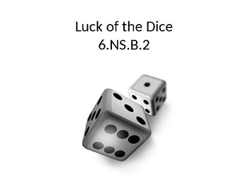 Preview of Luck of the Dice - Classroom Game for Dividing Multi-Digit Numbers (6.NS.B.2)