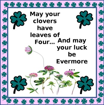Preview of Luck of the Irish! A Classroom Poster for St. Patrick's Day