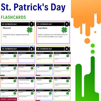 Preview of Luck of the Irish Flashcards: St. Patrick's Day Vocabulary Set