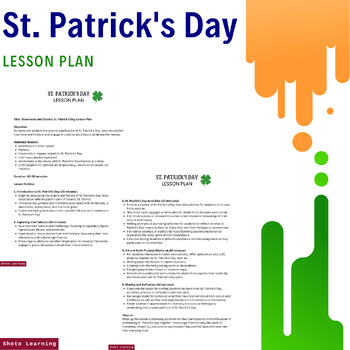 Preview of Luck of the Irish: St. Patrick's Day Lesson Plan Kit