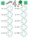 Lucky 4's St. Patrick's Day MATH! Addition and Subtraction