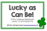 Lucky As Can Be (FREE)