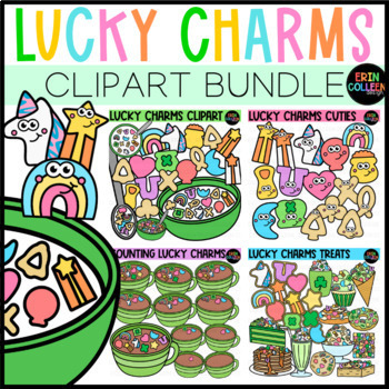 Preview of Lucky Charms Clipart BUNDLE - Saint Patrick's Day