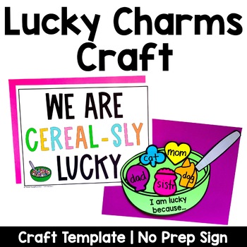 Preview of Lucky Charms Craft | Bulletin Board | St Patricks Day | March