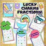 Lucky Charms Fractions Number Line Compare Part Whole Math