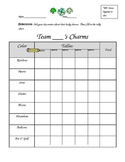 Lucky Charms Graphing Lesson & Criteria Checklist